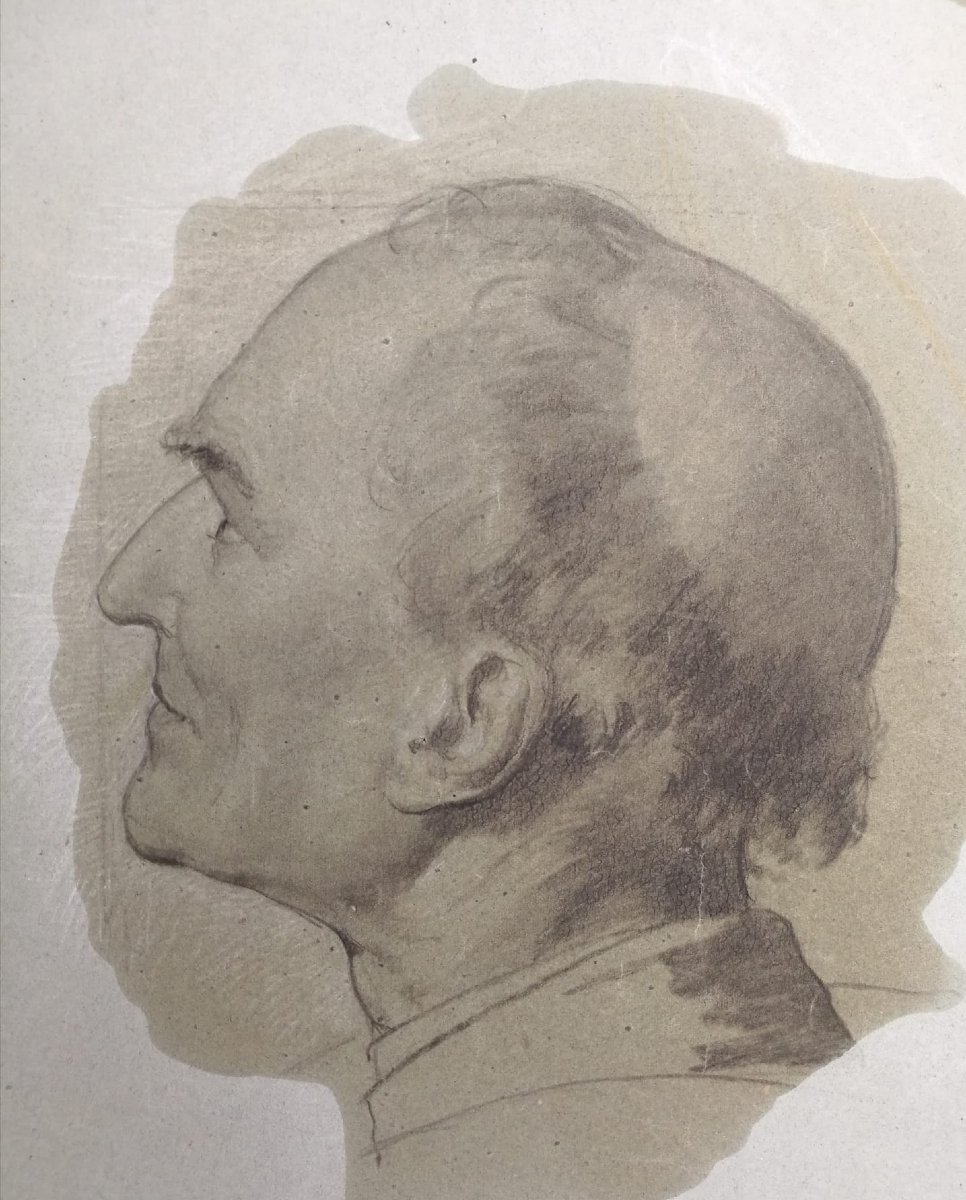 Bozzetto di studio per la testa di un santo – Enrico Reffo (Torino, 1831 – 1917) -photo-5