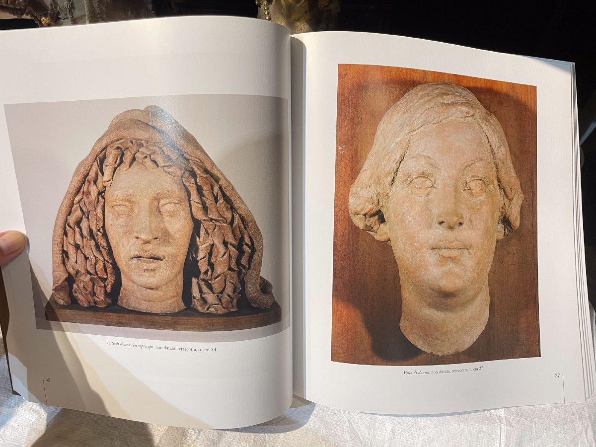 Giorgio Rossi (1894-1981) Volto di donna, terracotta, circa 1920-1930. Novecento toscano.-photo-7