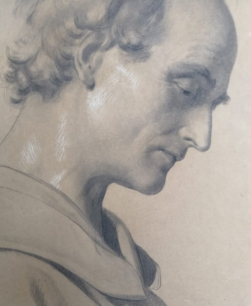 Bozzetto di studio per la testa di un santo – Enrico Reffo (Torino, 1831 – 1917) -photo-2
