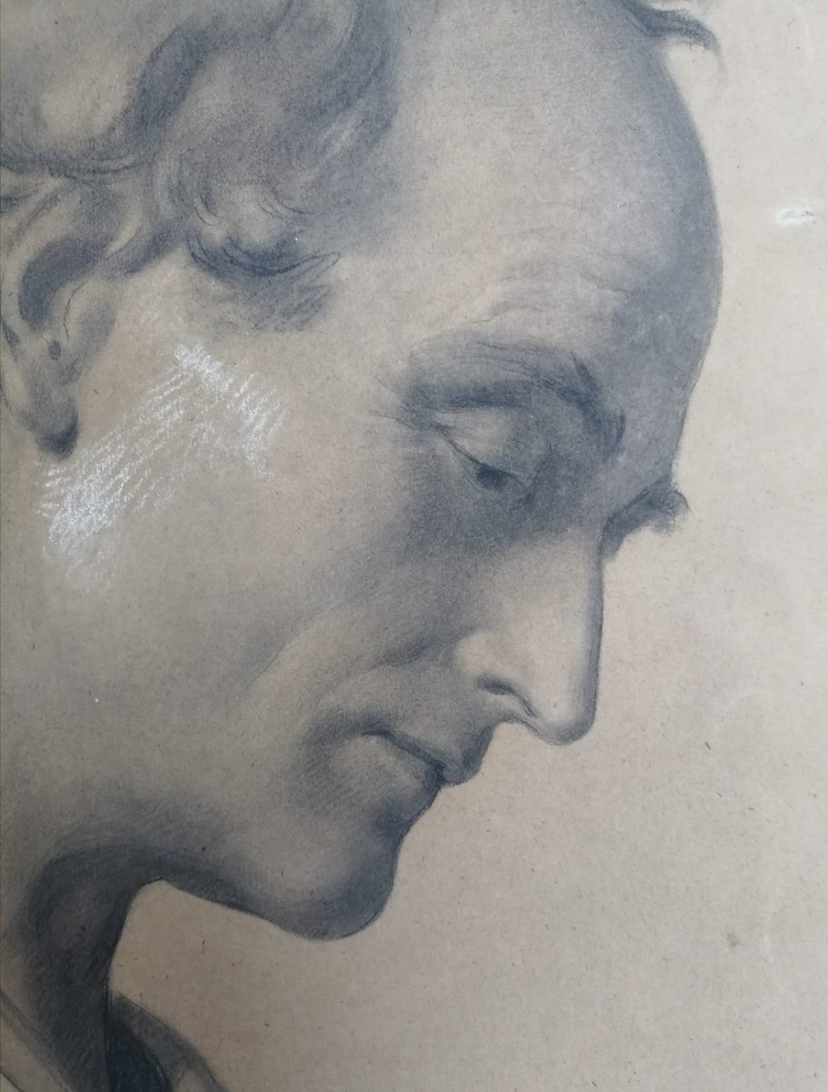 Bozzetto di studio per la testa di un santo – Enrico Reffo (Torino, 1831 – 1917) -photo-3