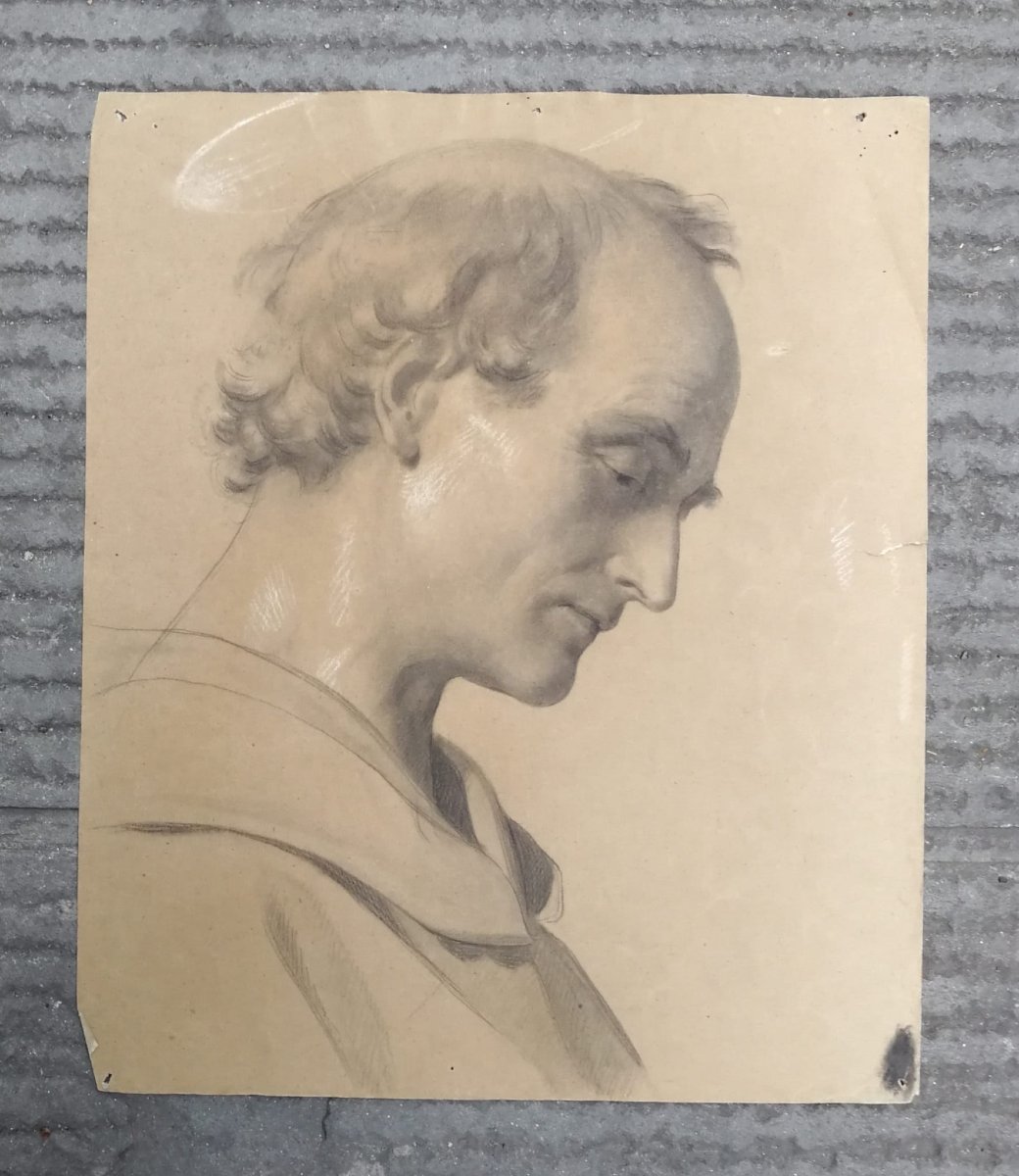 Bozzetto di studio per la testa di un santo – Enrico Reffo (Torino, 1831 – 1917) -photo-4