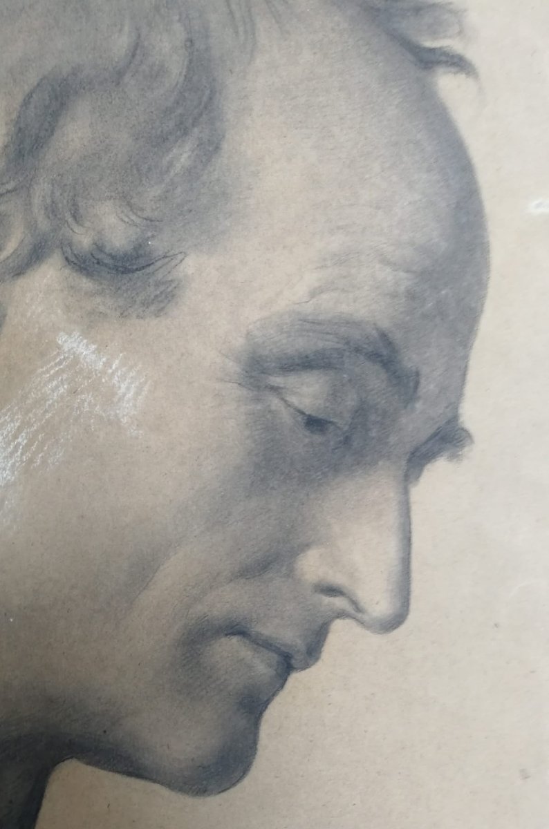 Bozzetto di studio per la testa di un santo – Enrico Reffo (Torino, 1831 – 1917) -photo-2