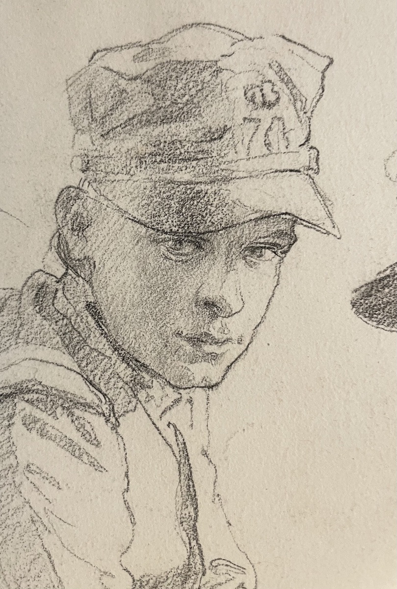Accampamento del 70° Reggimento nei pressi di Firenze, 9 giugno 1912 – disegno di Aug.  Gardell-photo-2