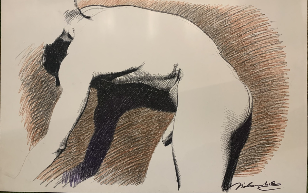 Nudo maschile – Marco Silombria (Savona, 1936 – Albissola, 2017) 