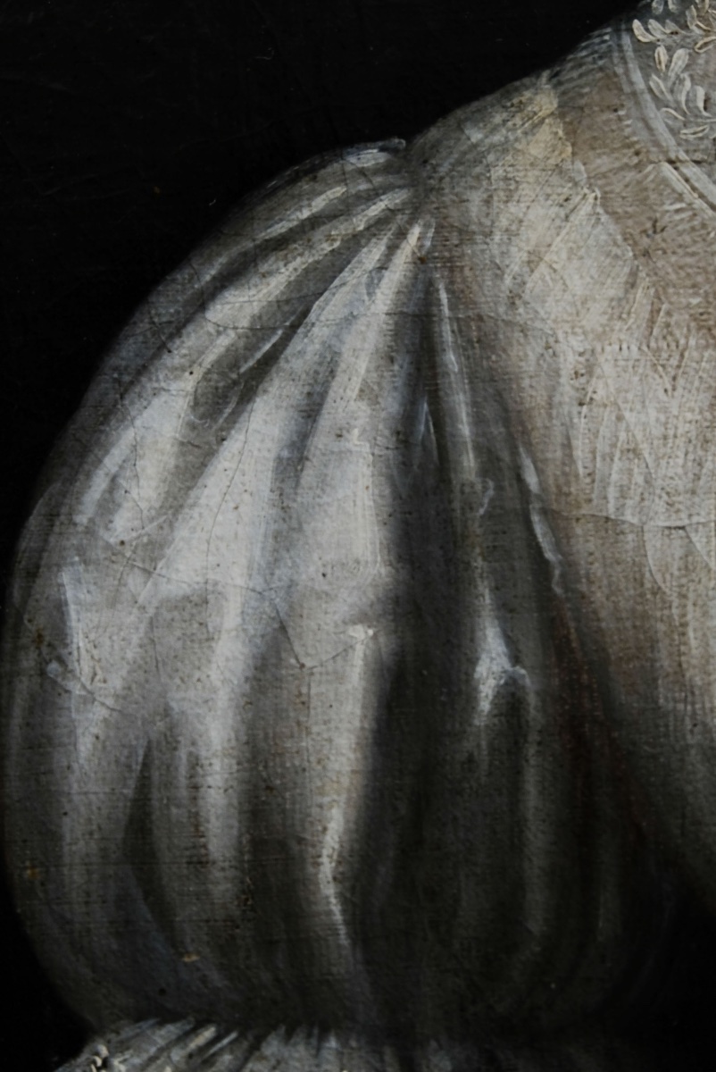 Scuola Europa centrale, Ritratto di dama con scialle floreale, ca. 1825-photo-7
