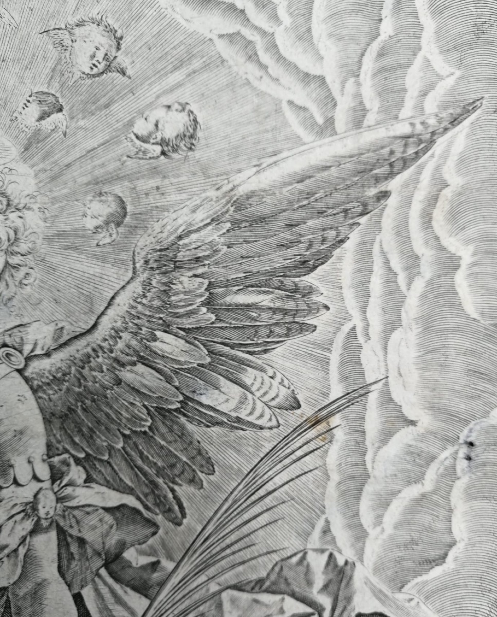 San Michele Arcangelo che sconfigge il drago Disegno di Maarten de Vos (Anversa, 1532 – 1603)-photo-3