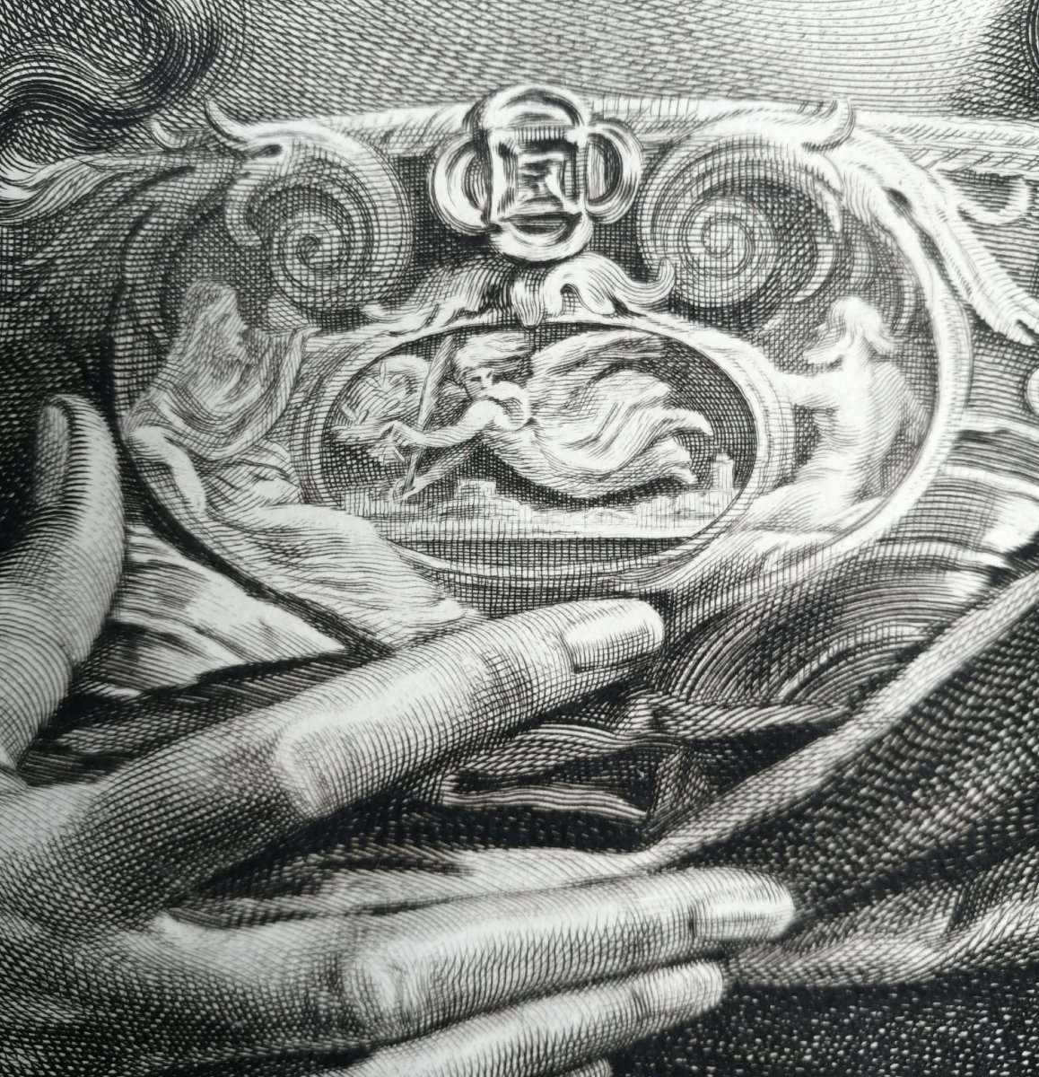 Minerva/Atena da Parmigianino – Incisione di Cornelis Visscher, Cabinet Reynst, XVII–XVIII sec.-photo-4