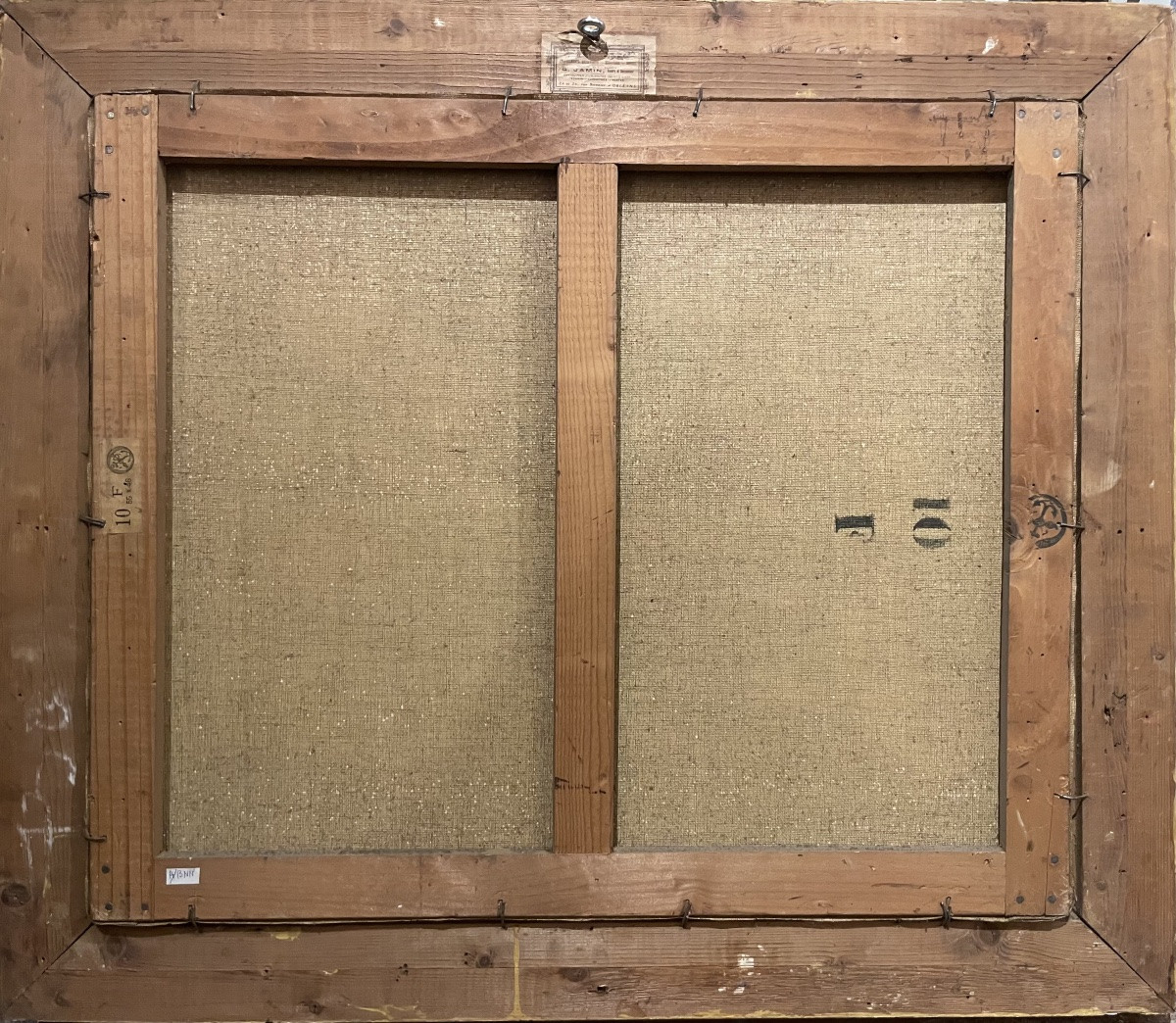 Veduta di città francese: piazza Turenne a Sedan, 1923, cm 68 × 58 con cornice-photo-1