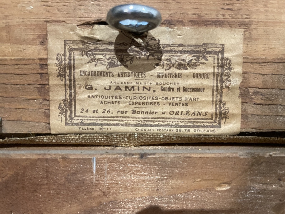 Veduta di città francese: piazza Turenne a Sedan, 1923, cm 68 × 58 con cornice-photo-3