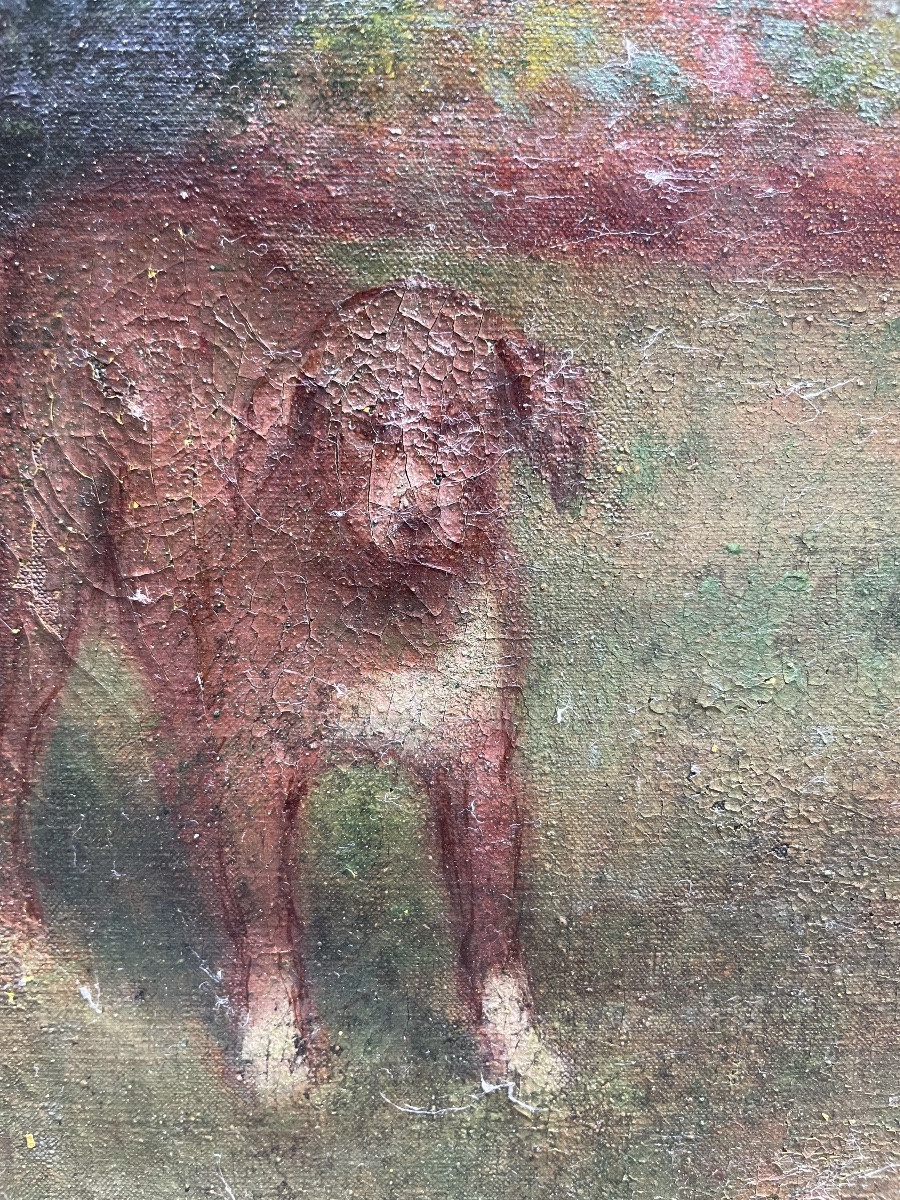 Ernest Rouart (1874–1942), Bambina con cane. Pittore impressionista della cerchia Degas-Manet-photo-4