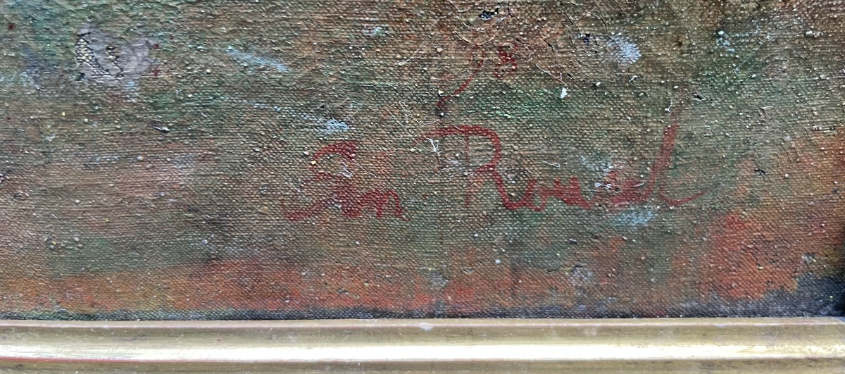 Ernest Rouart (1874–1942), Bambina con cane. Pittore impressionista della cerchia Degas-Manet-photo-5