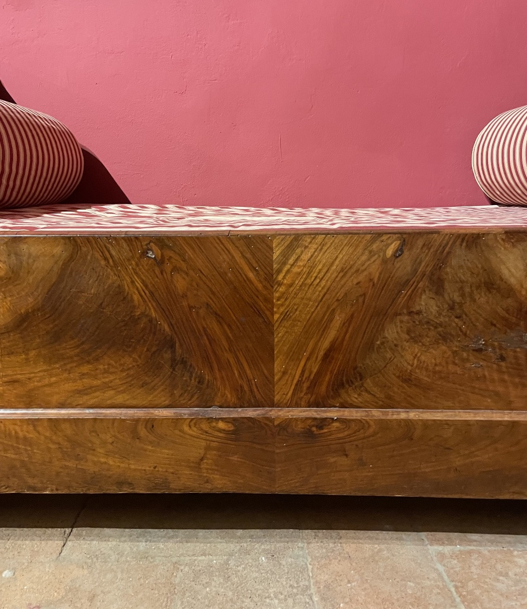 Letto a barca Impero francese con teste di cigno, 1ma metà del XIX secolo  -photo-5