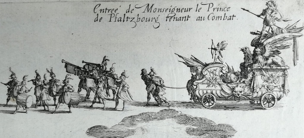 Jacques Callot, Entrata del Principe di Pfaltzbourg, spettacolo di corte a Nancy, 1627 -photo-2