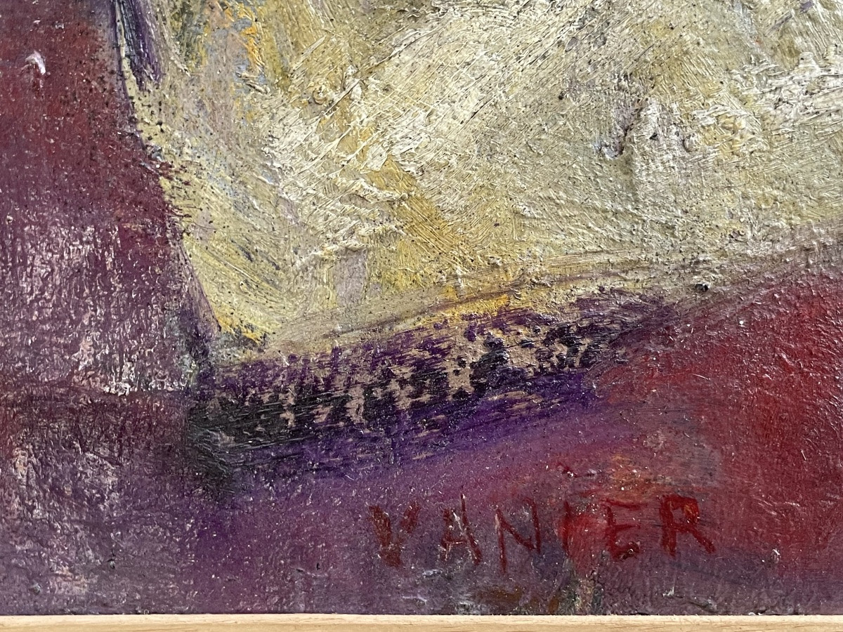 Claude Vanier, born Simon Abramovitch (Le Havre 1903 – Paris 1958) – Mother and Child in violet-photo-3
