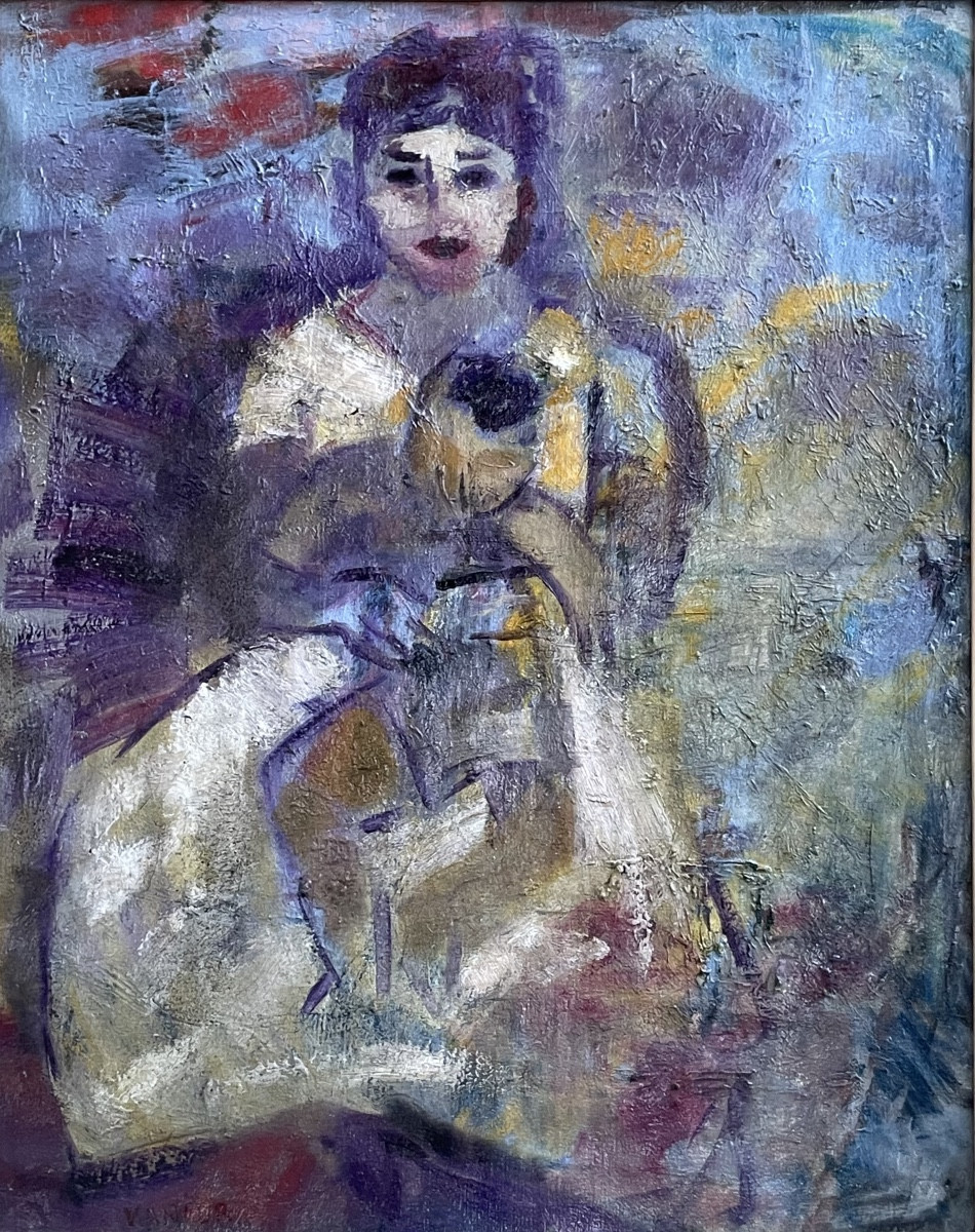 Claude Vanier, born Simon Abramovitch (Le Havre 1903 – Paris 1958) – Mother and Child in violet