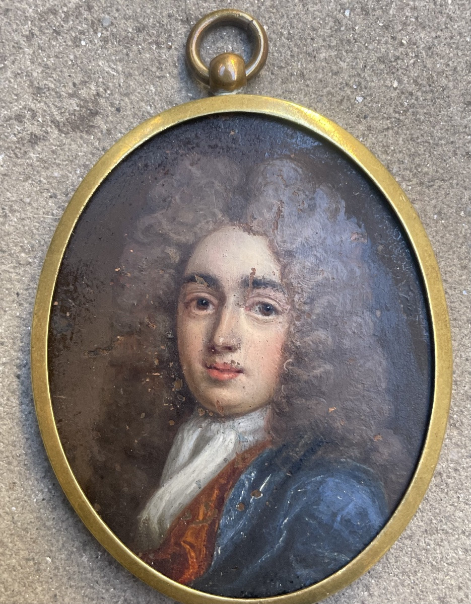 Ritratto d’uomo con parrucca, circa 1700–1710. Scuola del Nord, nel gusto di Gottfried Kneller -photo-2