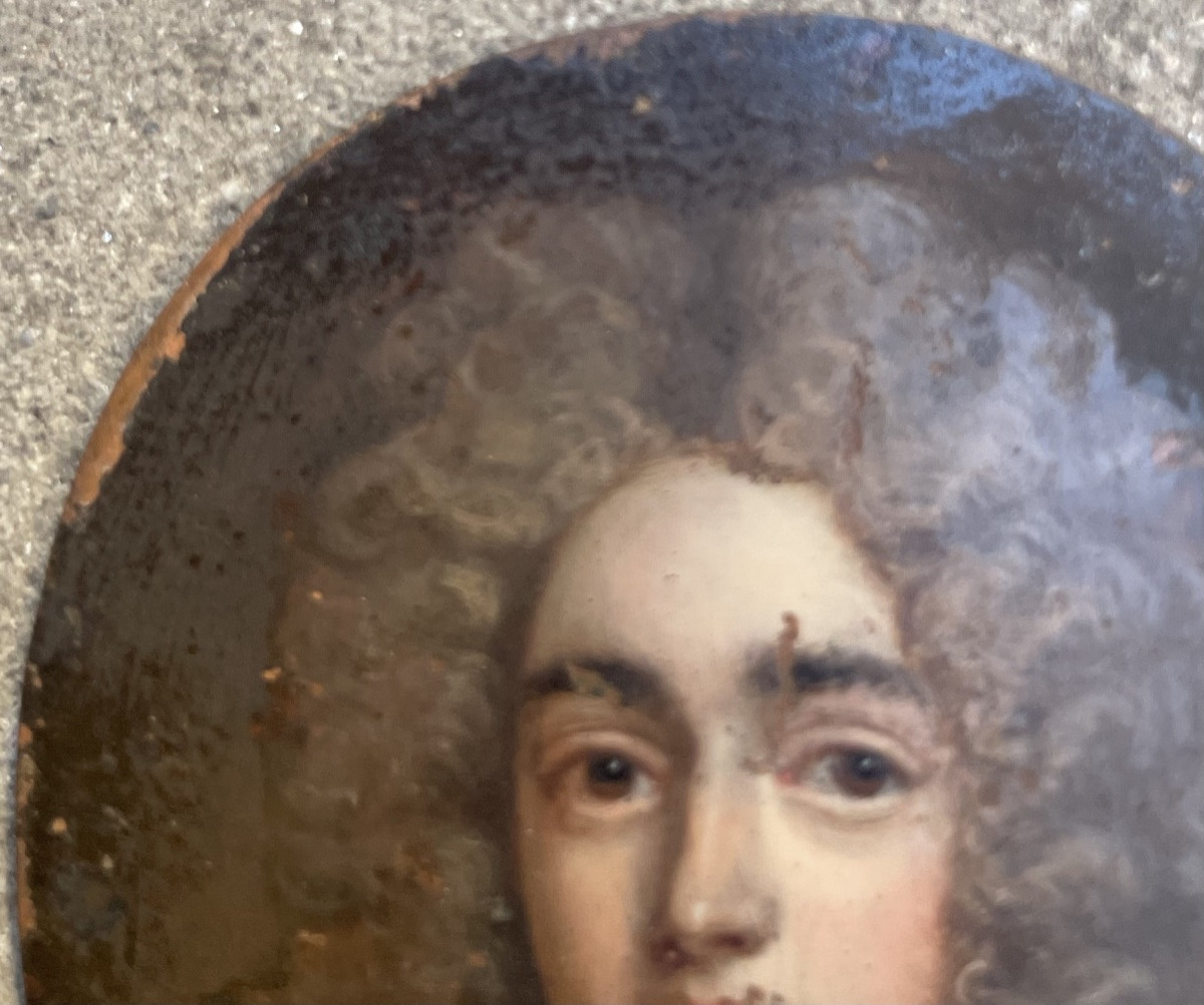 Ritratto d’uomo con parrucca, circa 1700–1710. Scuola del Nord, nel gusto di Gottfried Kneller -photo-4