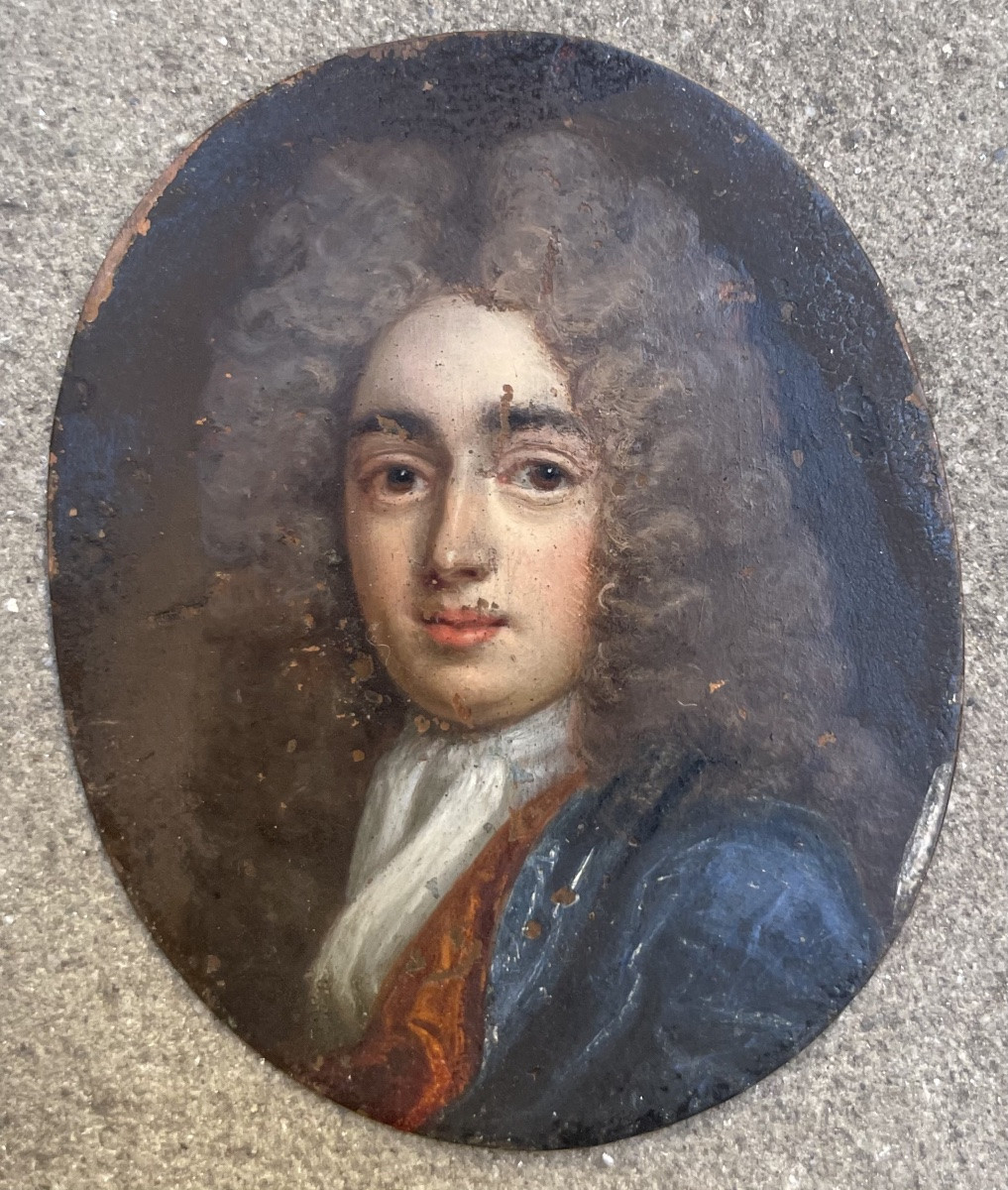 Ritratto d’uomo con parrucca, circa 1700–1710. Scuola del Nord, nel gusto di Gottfried Kneller -photo-7