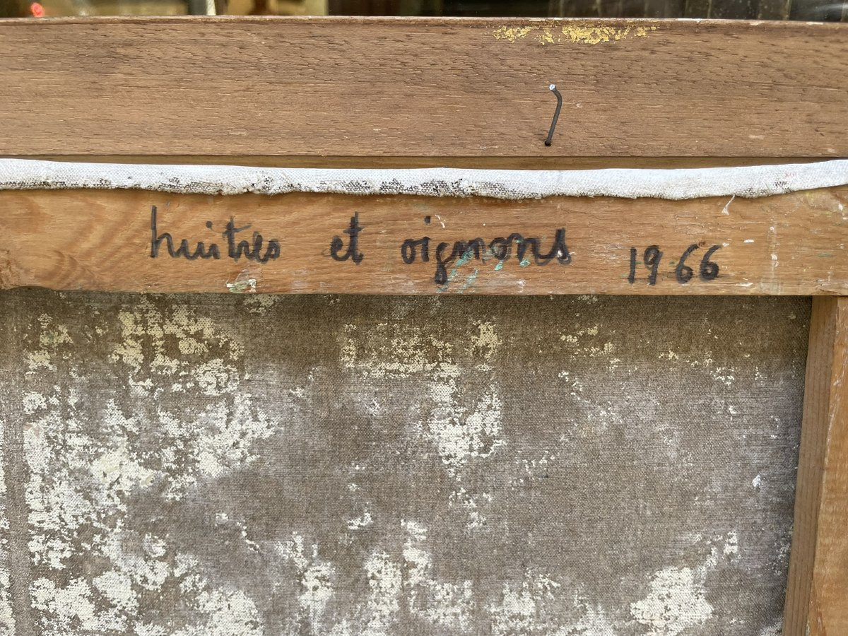André Lauran 1966, Ostriche e cipolle, Movimento Sanz-ism di Lione, Nuova Figurazione francese-photo-6