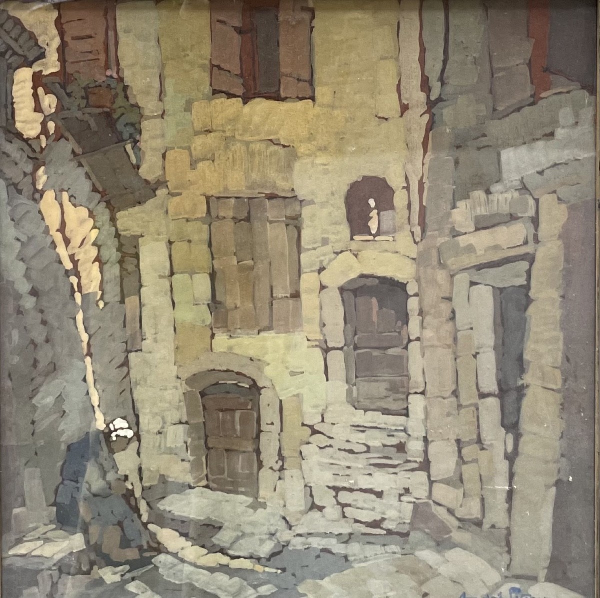 André Petroff, pittore di Nizza di origini russe – Villaggio della Costa Azzurra, anni 1920-30