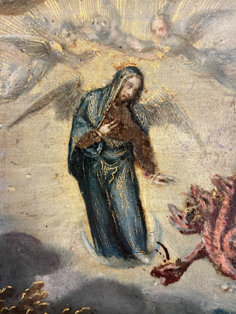 San Giovanni a Patmos, visione apocalittica, seguace di Maarten de Vos, ca. 1620-photo-2