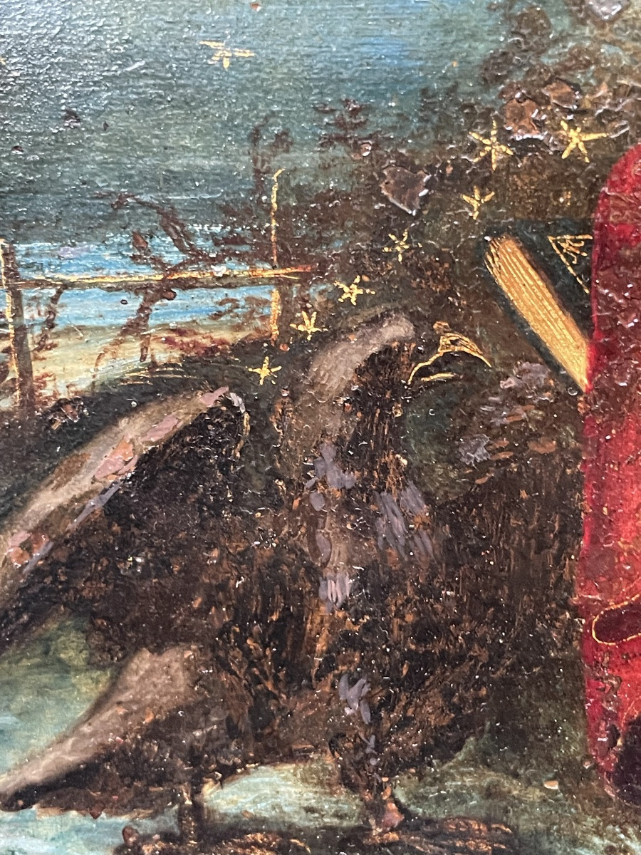 San Giovanni a Patmos, visione apocalittica, seguace di Maarten de Vos, ca. 1620-photo-1