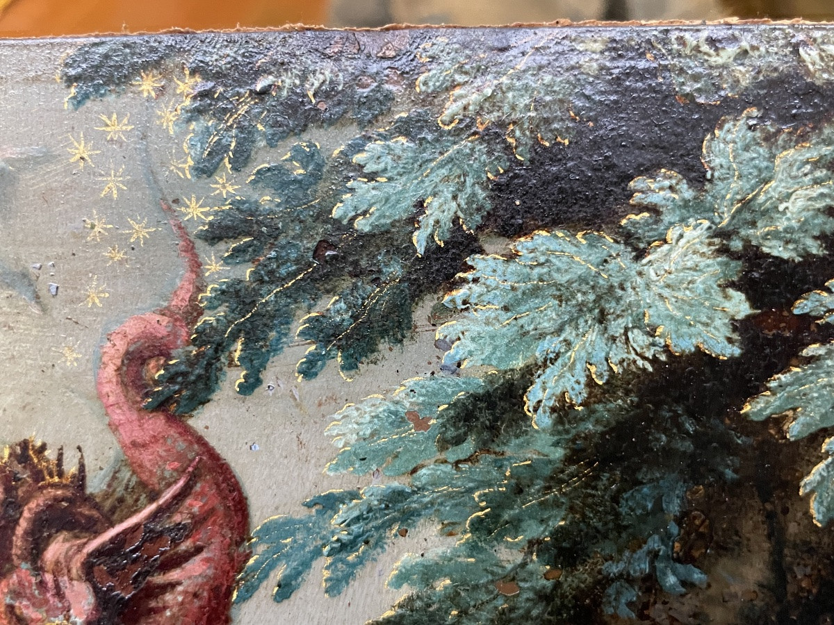 San Giovanni a Patmos, visione apocalittica, seguace di Maarten de Vos, ca. 1620-photo-3