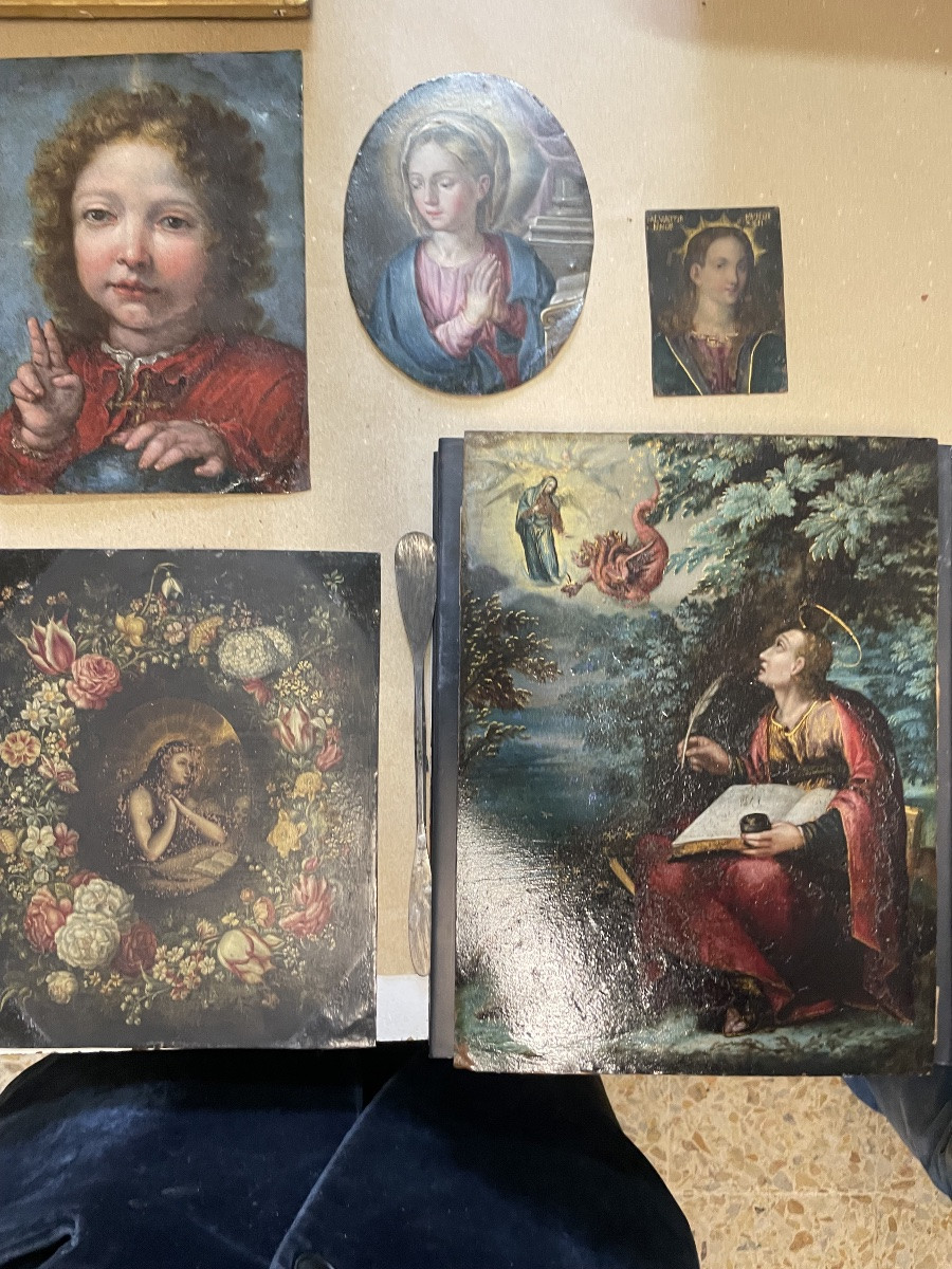 San Giovanni a Patmos, visione apocalittica, seguace di Maarten de Vos, ca. 1620-photo-5