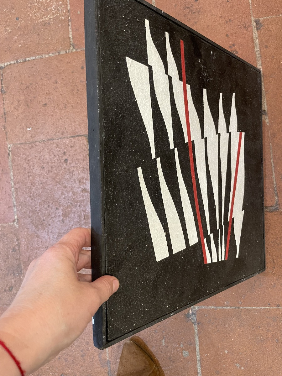 Astrazione ottica di Enrico Sirello, 1974 – Movimento italiano dell’Arte Programmata-photo-2