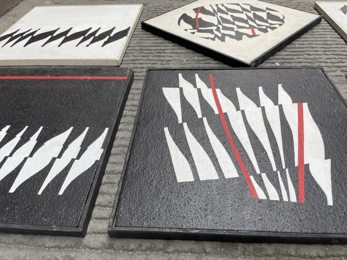 Astrazione ottica di Enrico Sirello, 1974 – Movimento italiano dell’Arte Programmata-photo-1