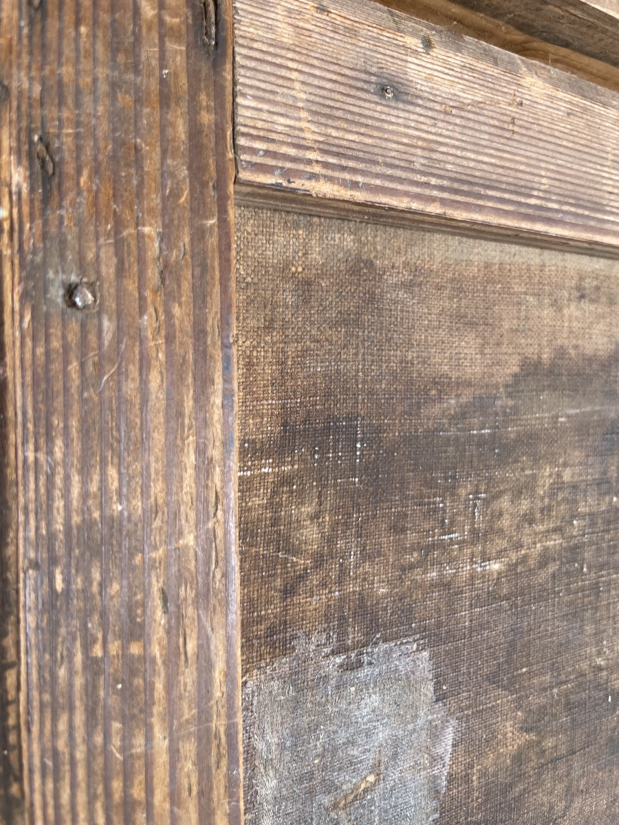 Studio di testa di giovane uomo, Francia circa 1820–1840, ambito accademico romantico-photo-2