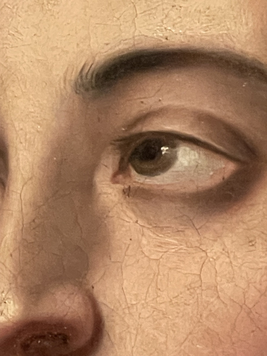 Studio di testa di giovane uomo, Francia circa 1820–1840, ambito accademico romantico-photo-4