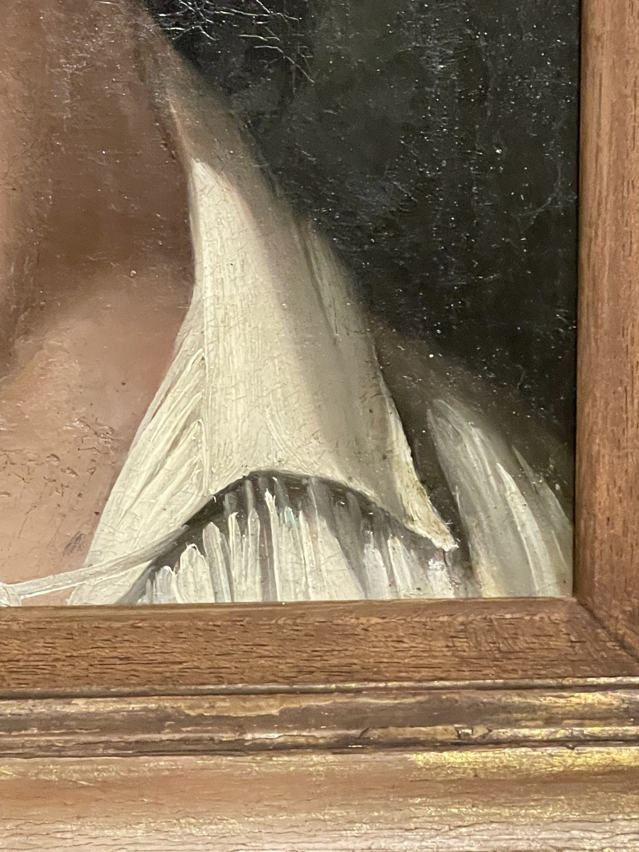 Studio di testa di giovane uomo, Francia circa 1820–1840, ambito accademico romantico-photo-7