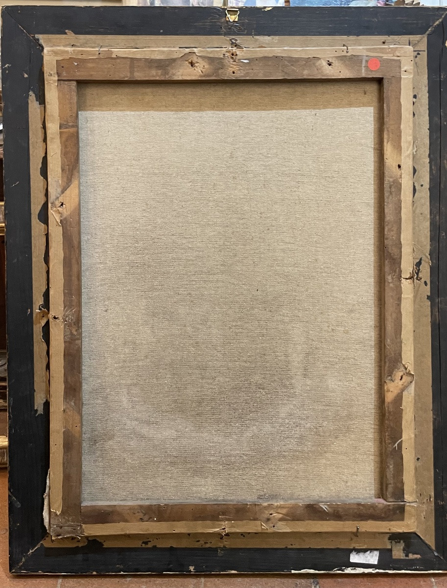 Ritratto romantico di donna in abito orientalista tra le rovine greche, ca. 1840-photo-4