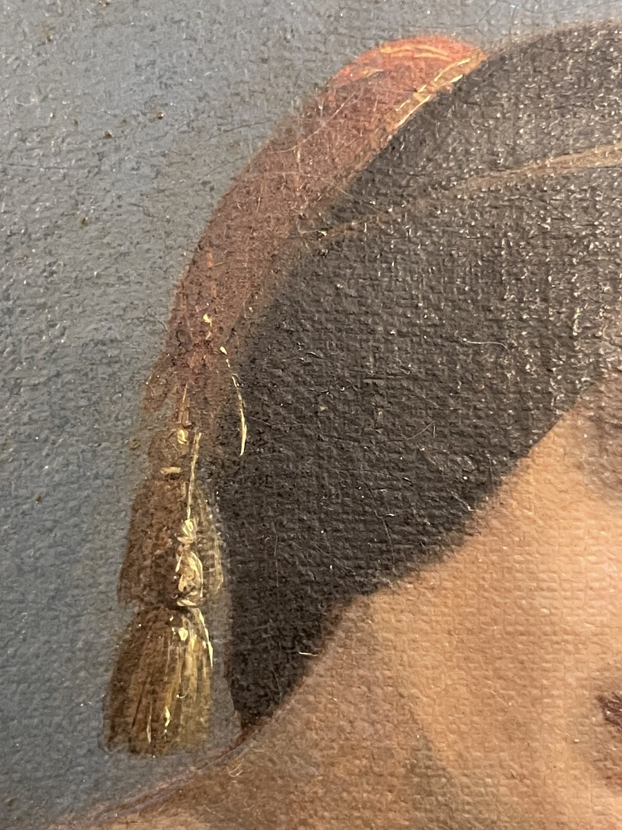 Ritratto romantico di donna in abito orientalista tra le rovine greche, ca. 1840-photo-6