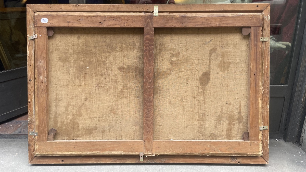 Scuola olandese, XVII secolo – Paesaggio montuoso e viandanti, ambito di Ruysdal-photo-3