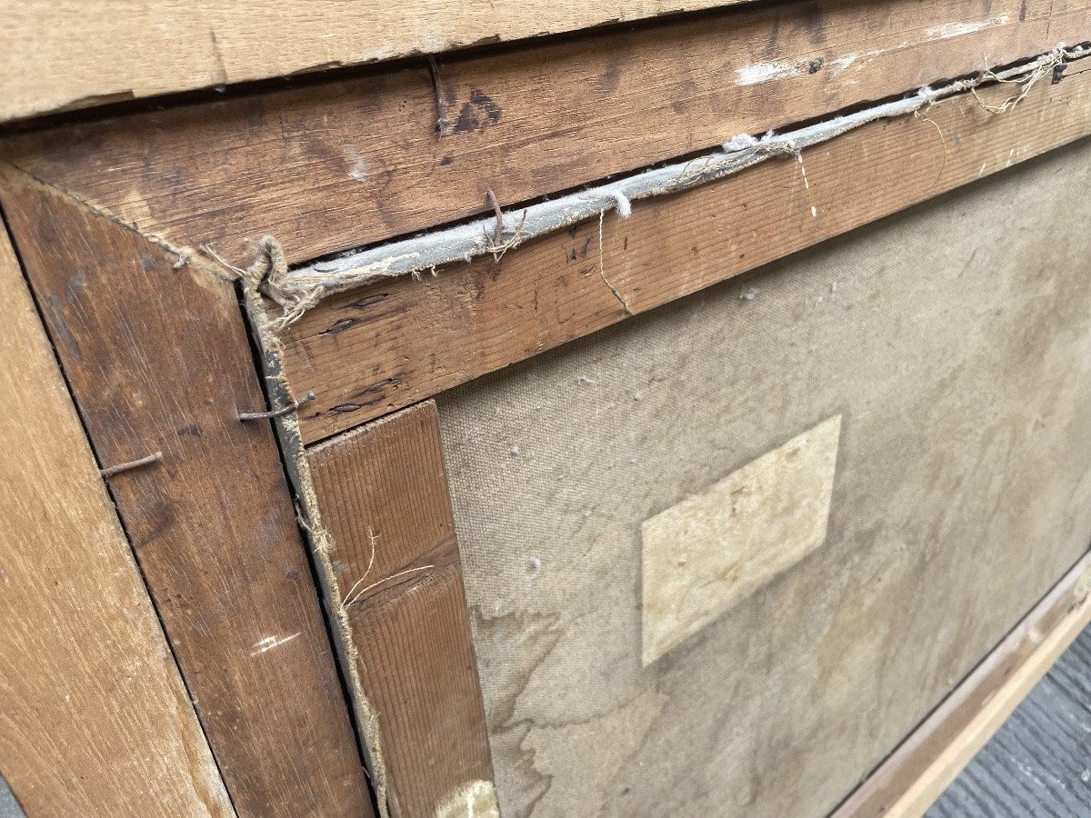 Subacqueo con cernia sotto lo scafo – metà del XX secolo . Cm99x 74-photo-3