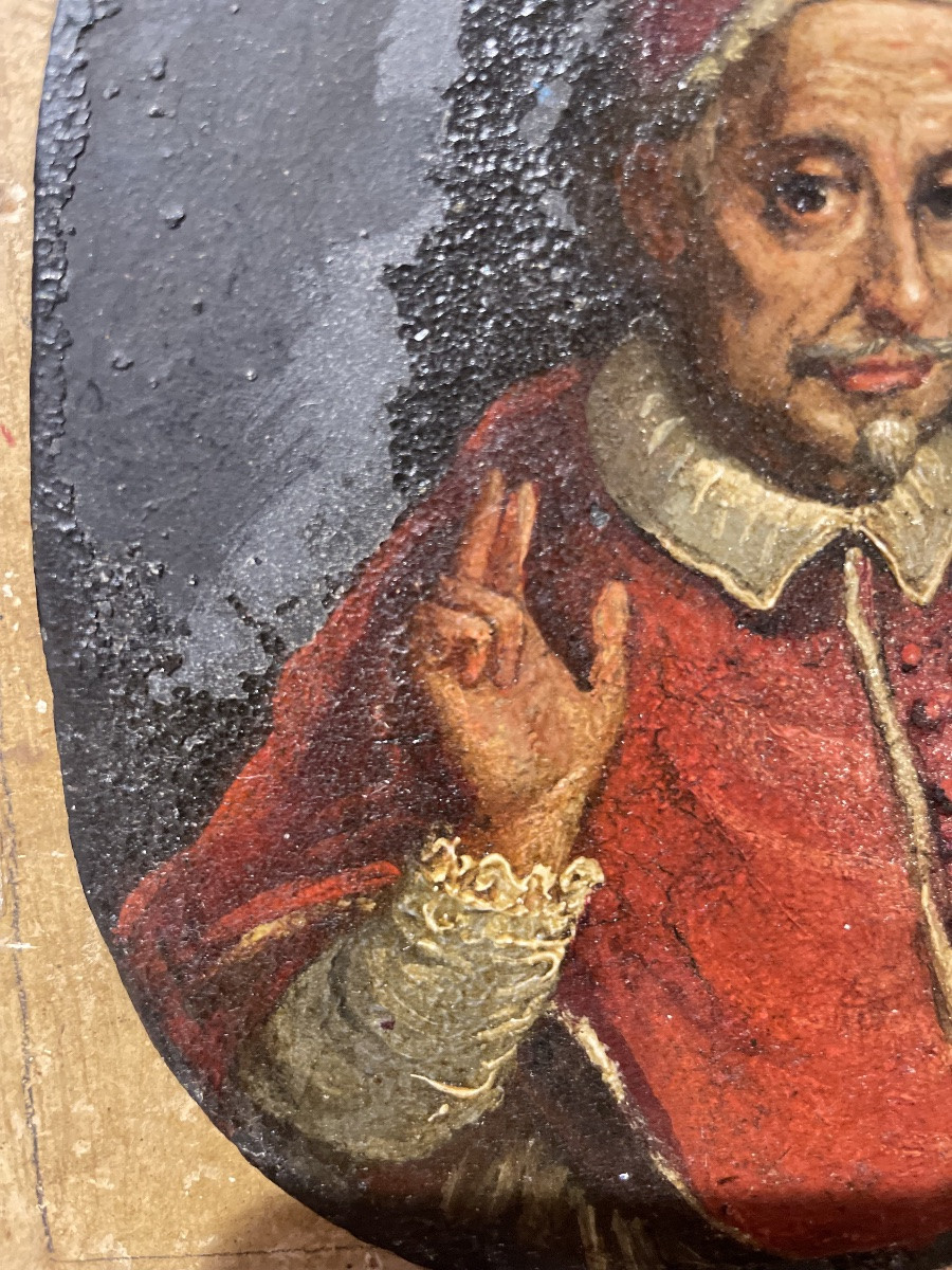 Ritratto su ardesia del papa Innocenzo XI (Benedetto Odescalchi), XVII secolo-photo-8