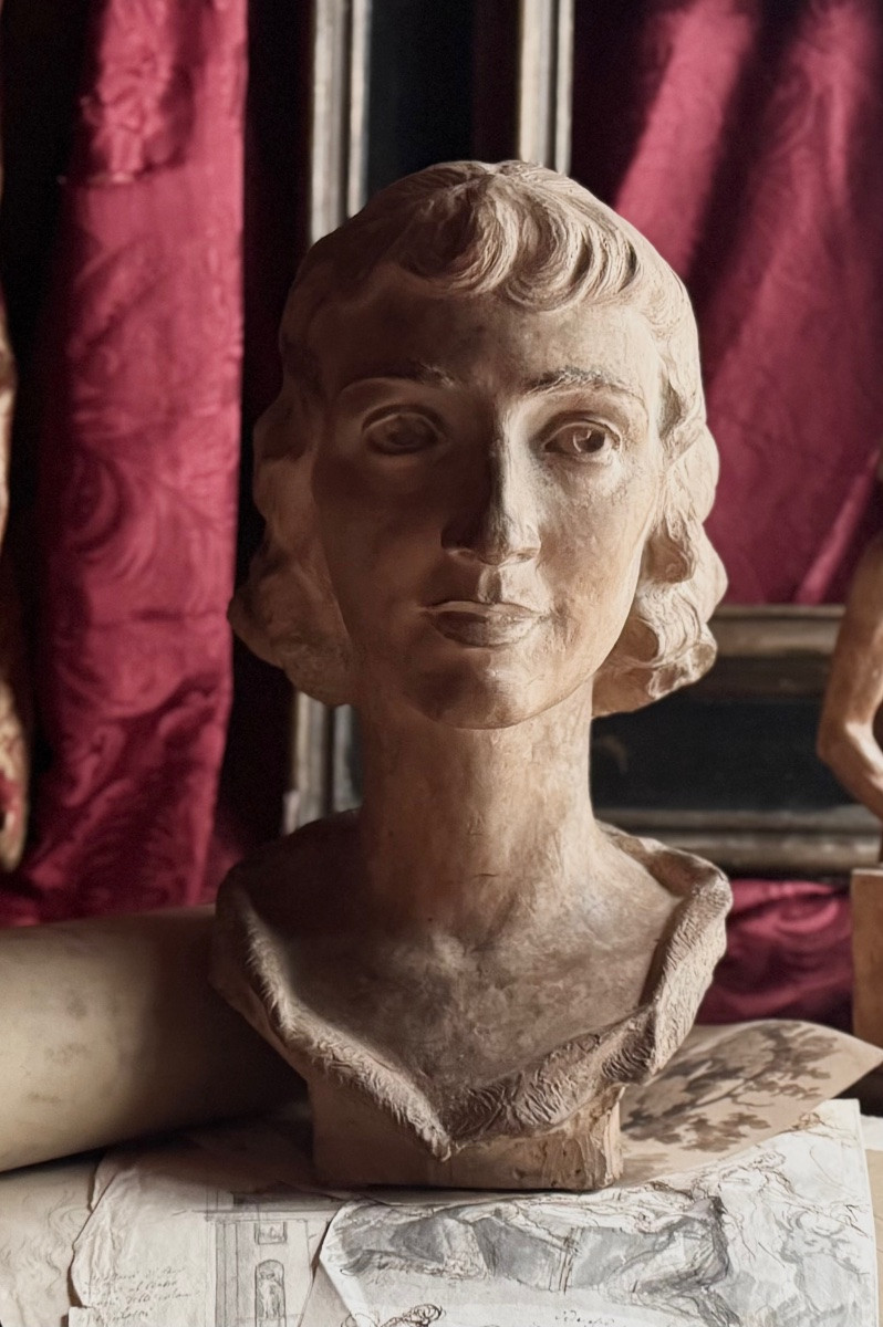 Giorgio Rossi (1892–1963) Ritratto femminile (moglie di Gianni Vagnetti), anni 1930 Terracotta -photo-5