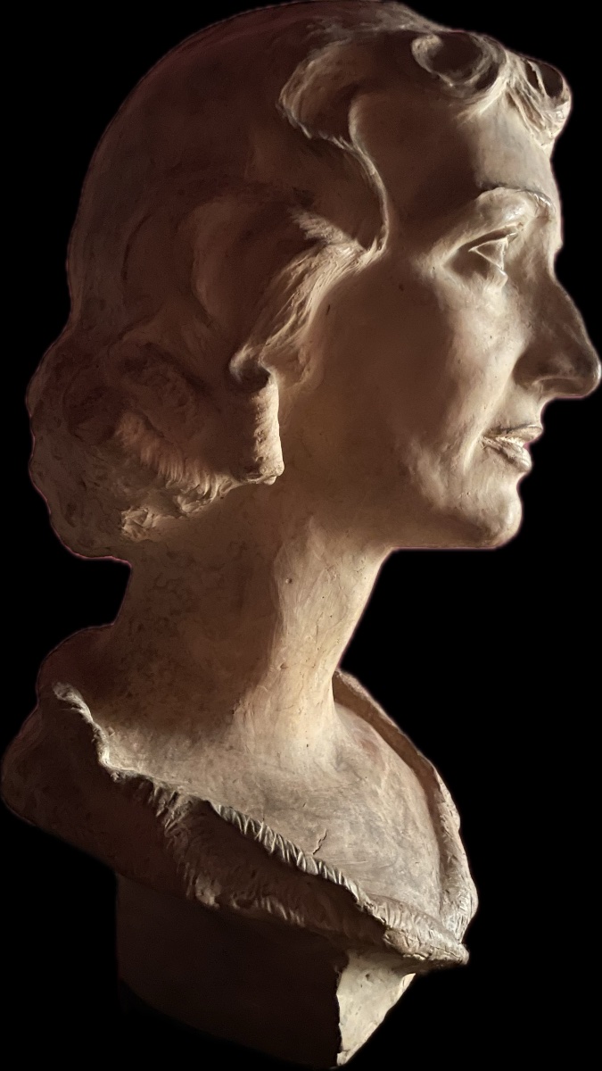 Giorgio Rossi (1892–1963) Ritratto femminile (moglie di Gianni Vagnetti), anni 1930 Terracotta -photo-6