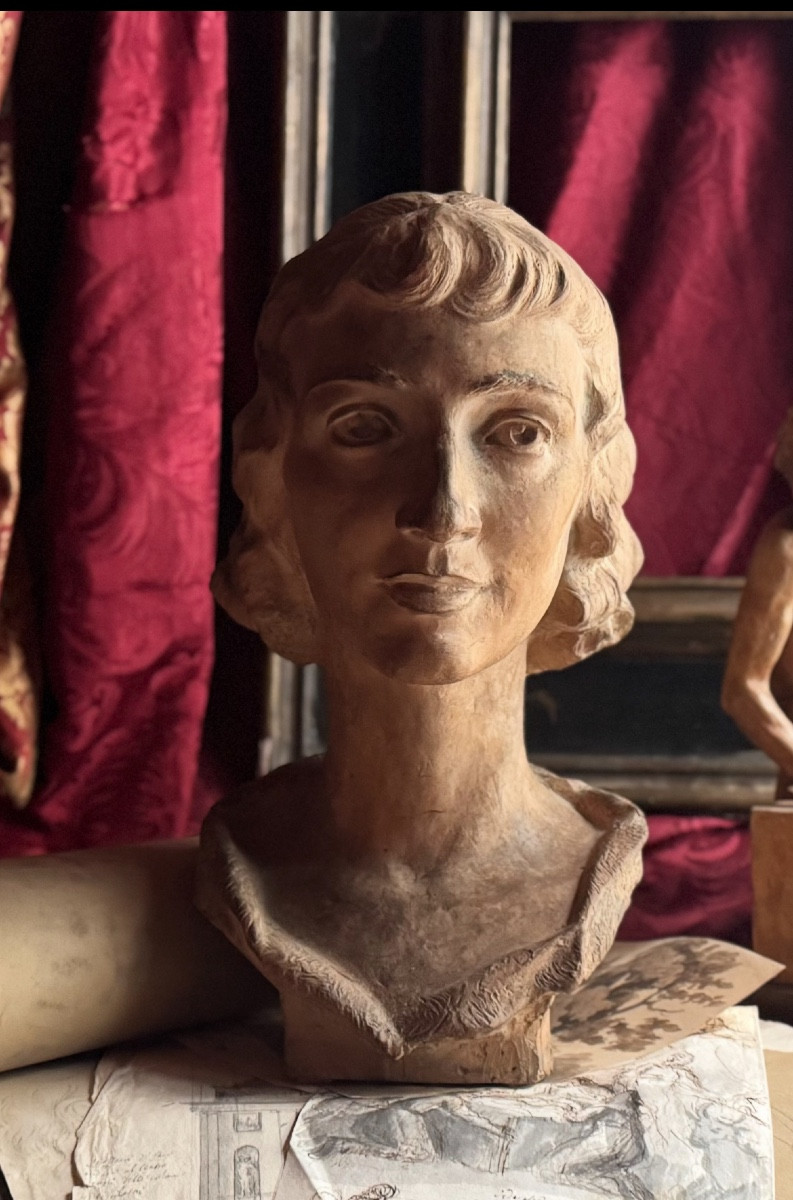 Giorgio Rossi (1892–1963) Ritratto femminile (moglie di Gianni Vagnetti), anni 1930 Terracotta 