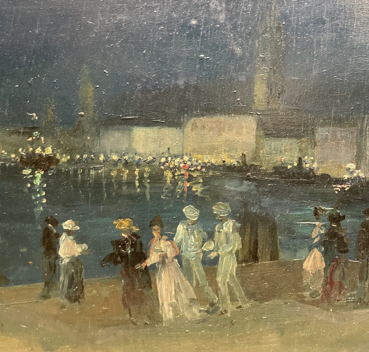 Veduta notturna di Venezia. Impressione. Gino Albieri (1881–1949)-photo-7