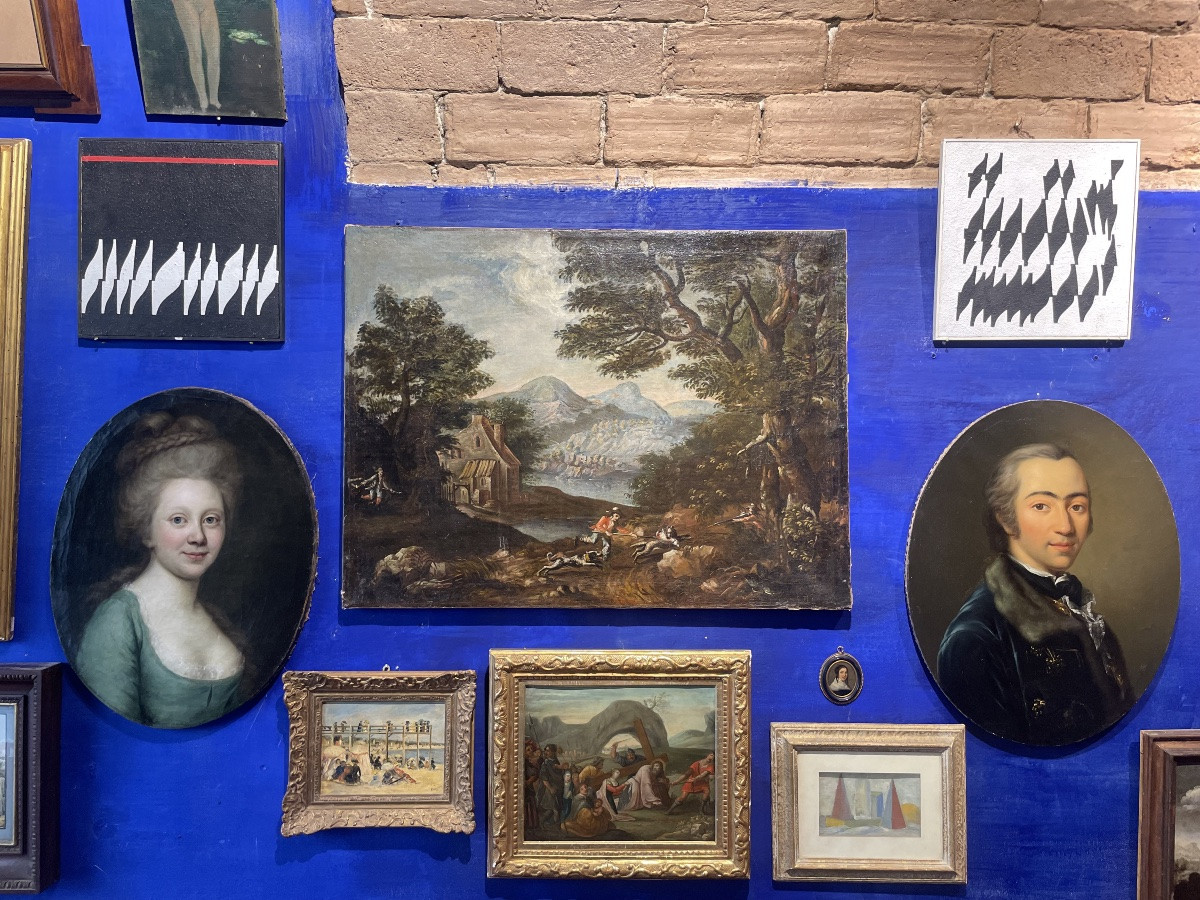 Enrico Sirello, 1974 – Composizione ottica a moduli bianchi con linea rossa-photo-2