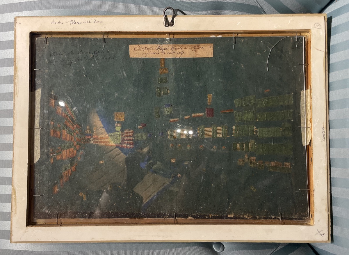 Veduta ottica illuminabile giorno/notte – Londra, Piazza della Borsa (Royal Exchange), ca. 1770-photo-2