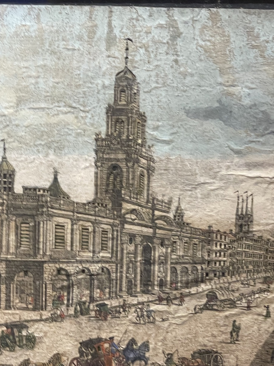 Veduta ottica illuminabile giorno/notte – Londra, Piazza della Borsa (Royal Exchange), ca. 1770-photo-1