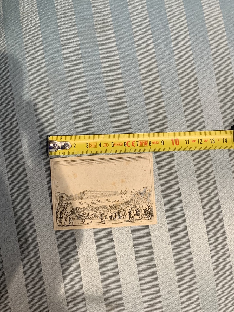 Jacques Callot – I Capricci: Corsa di cavalli in piazza Pitti a Firenze . XVII sec-photo-8