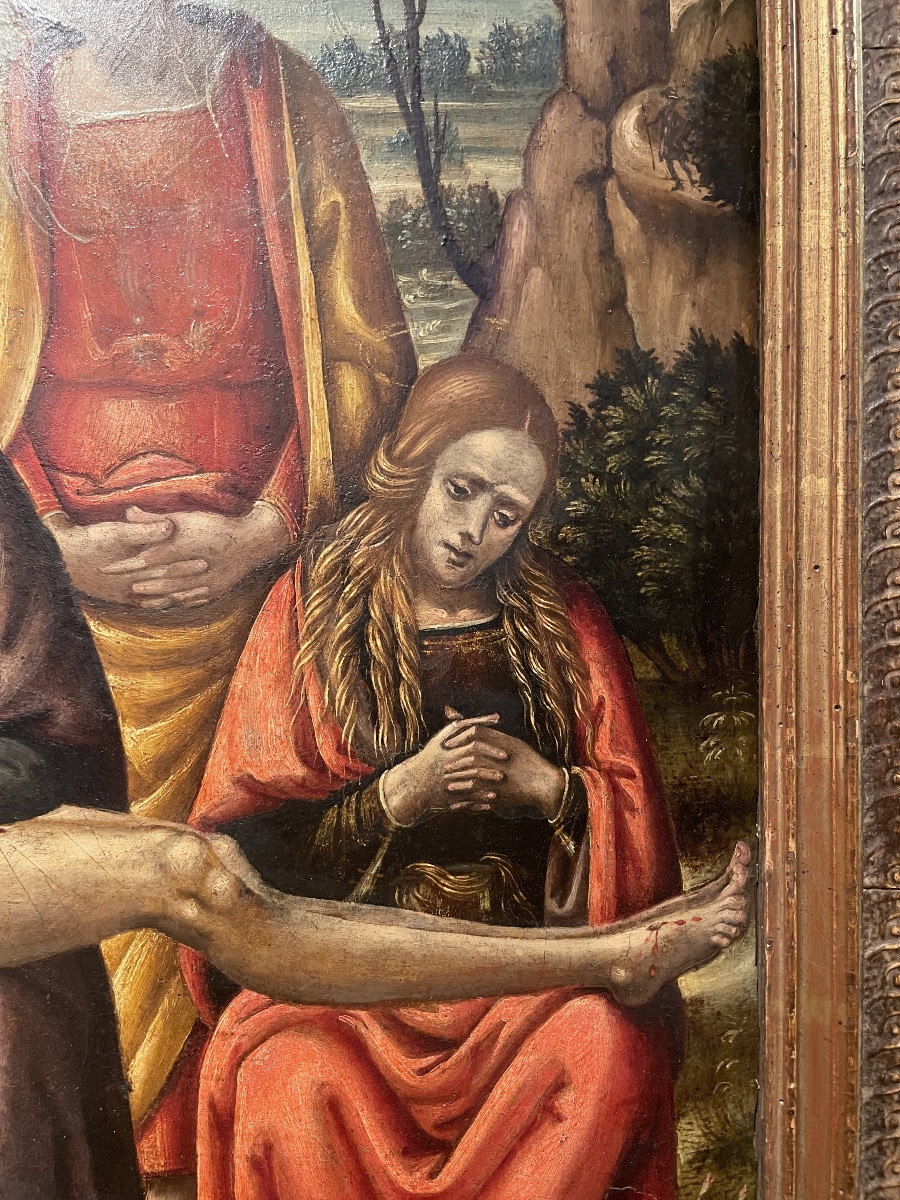 Compianto sul Cristo morto (Pietà) – Scuola italiana, inizio XVI secolo, tavola-photo-2