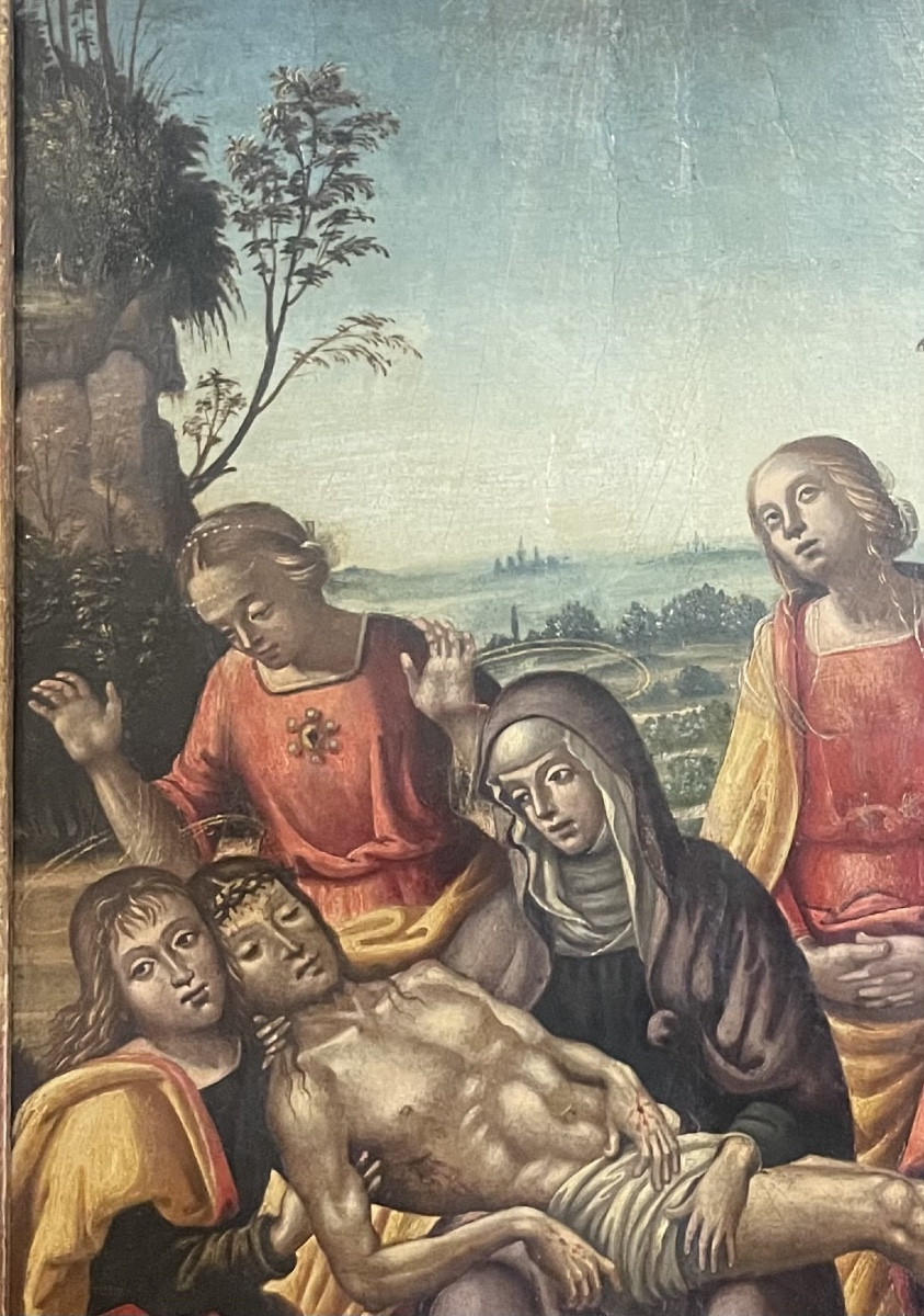 Compianto sul Cristo morto (Pietà) – Scuola italiana, inizio XVI secolo, tavola-photo-7