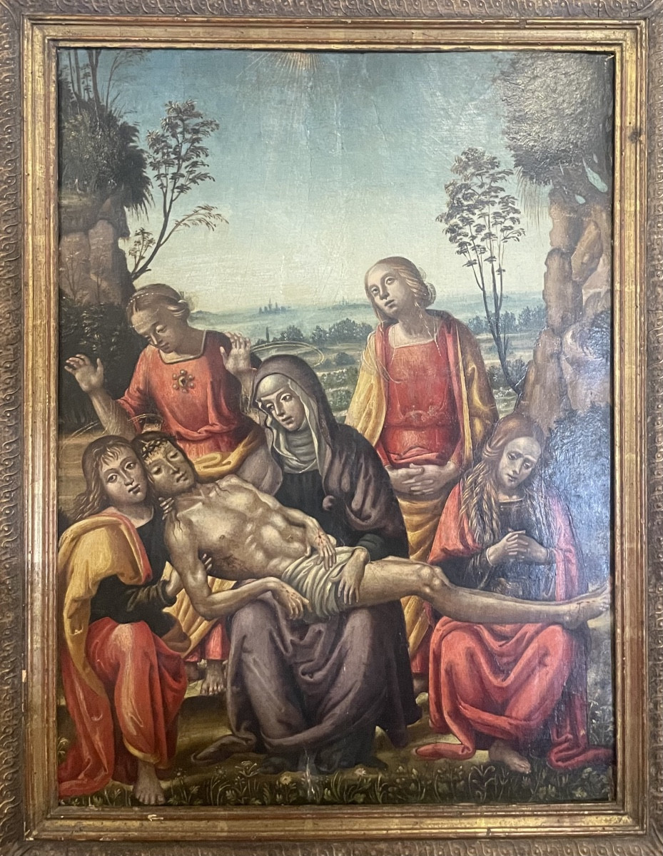 Compianto sul Cristo morto (Pietà) – Scuola italiana, inizio XVI secolo, tavola-photo-8