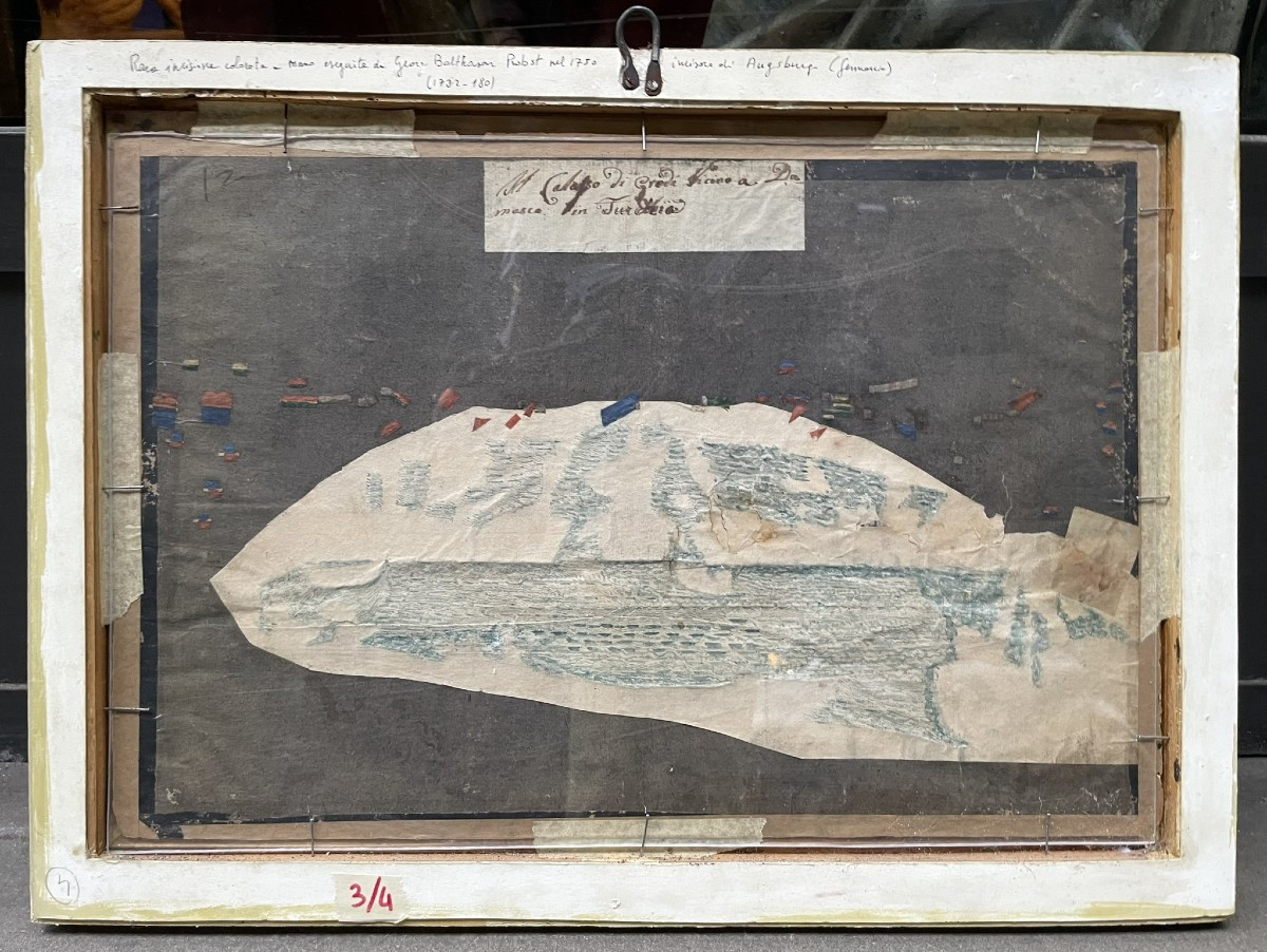 Il Colosso di Rodi – Vue d’optique giorno/notte, serie delle Sette Meraviglie, Probst. ca1770  -photo-3